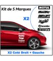 Kit 12 Stickers Marques