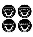 4 Stickers de jante Diam.50mm + Logo Dacia