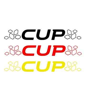 Stickers CUP + DAMIERS Pour lame de Megane 3RS