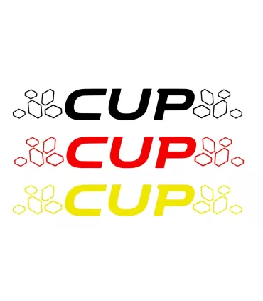 Stickers CUP + DAMIERS Pour lame de Megane 3RS