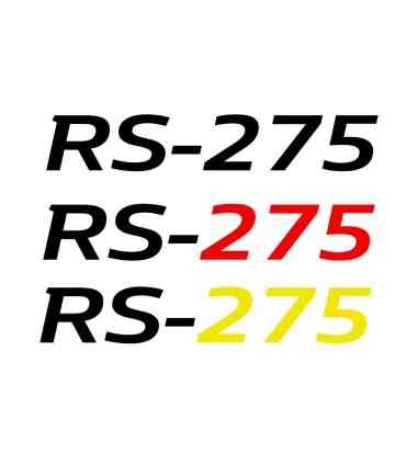 Stickers RS-275 pour lame Avant MEGANE 3RS