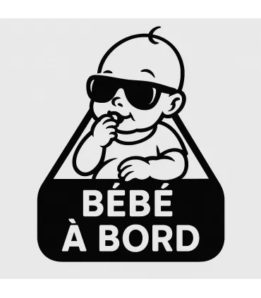 Stickers BÉBÉ A BORD LUNETTE