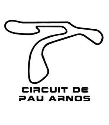 Stickers TRACÉ CIRCUIT DE PAU ARNOS
