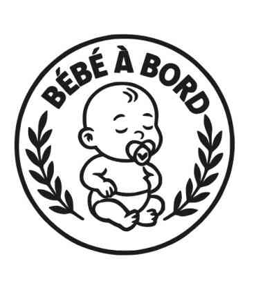 Stickers BÉBÉ A BORD LAURIER