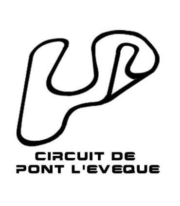 Stickers TRACÉ CIRCUIT DE PONT L'EVEQUE