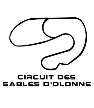 Stickers TRACÉ CIRCUIT DES SABLES D'OLONNE