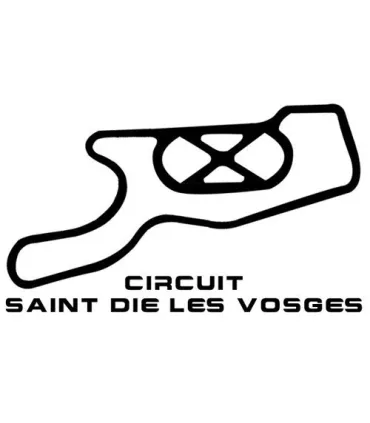 Stickers TRACÉ CIRCUIT SAINT DIE LES VOSGES