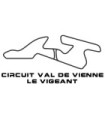 Stickers TRACÉ CIRCUIT VAL DE VIENNE - LE VIGEANT