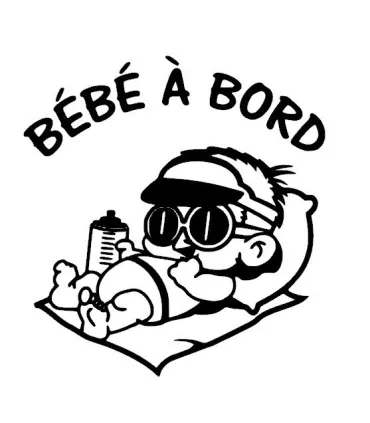 Stickers BÉBÉ A BORD PLAGE