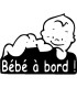 Stickers BÉBÉ A BORD COOL