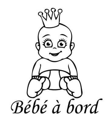 Stickers BÉBÉ A BORD ROI