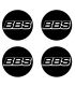 Stickers 4X CENTRE DE ROUE BBS 60mm Type 1