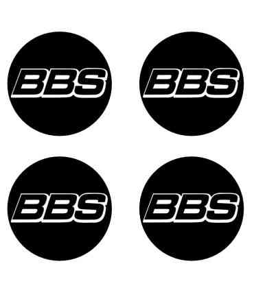 Stickers 4X CENTRE DE ROUE BBS 60mm Type 1
