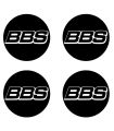 Stickers 4X CENTRE DE ROUE BBS 60mm Type 1
