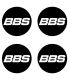 Stickers 4X CENTRE DE ROUE BBS 60mm Type 2