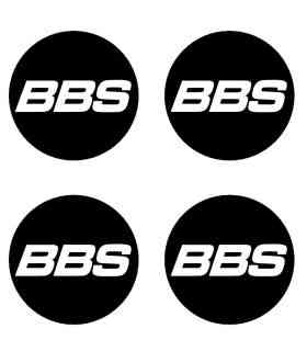 Stickers 4X CENTRE DE ROUE BBS 60mm Type 2