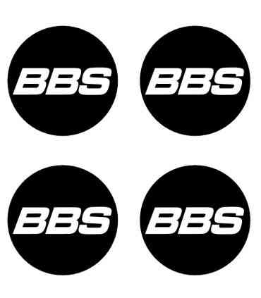 Stickers 4X CENTRE DE ROUE BBS 60mm Type 2