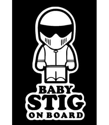 Stickers BABY STIG ON BOARD