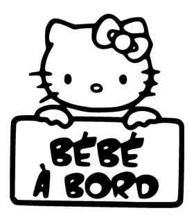 Stickers Bebe A Bord Bmw Fille