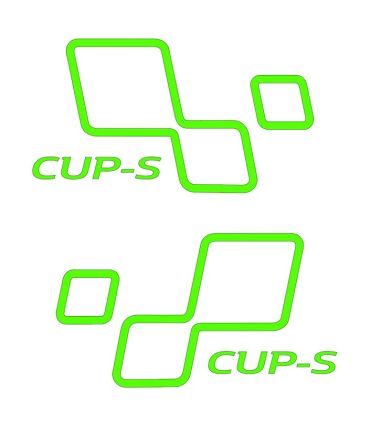 Paire de Stickers CUP-S de portes Megane