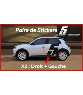Stickers lateral "5" Renault 5 E-tech