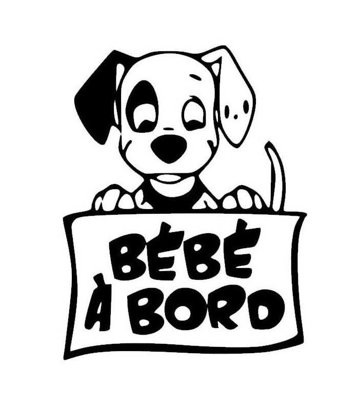 Stickers Bebe A Bord Chien