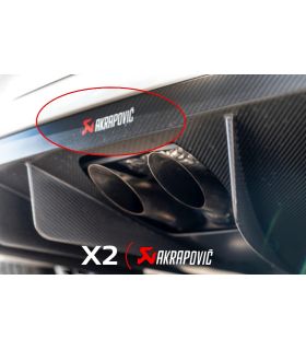 Stickers 2X Akrapovic pour DIFFUSEUR MEGANE 4RS TROPHY