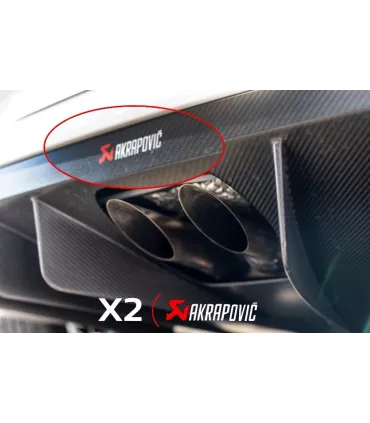 Stickers 2X Akrapovic pour DIFFUSEUR MEGANE 4RS TROPHY