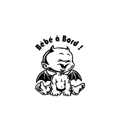 Stickers BÉBÉ A BORD DIABLOTIN 