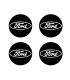 Stickers 4X CENTRE DE ROUE FORD Diam. 54mm