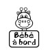 Stickers BÉBÉ A BORD GIRAFE
