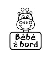 Stickers BÉBÉ A BORD GIRAFE