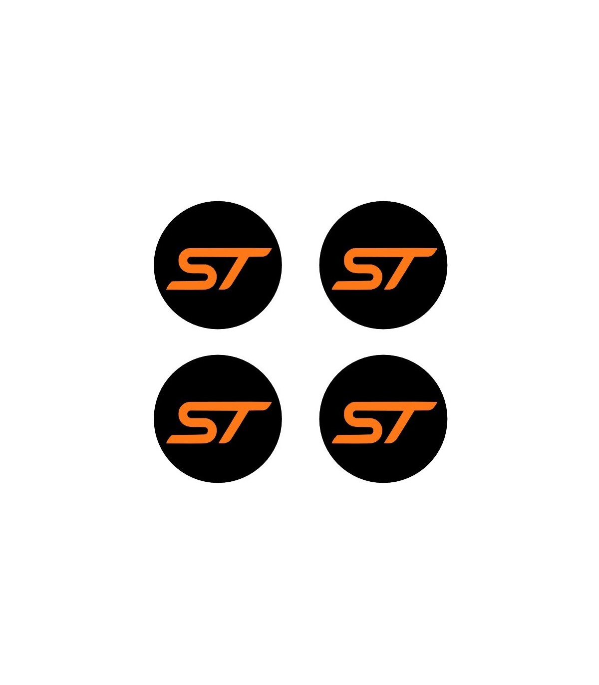 Stickers 4X CENTRE DE ROUE ST Diam. 54mm