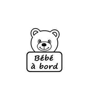 Stickers Bebe A Bord Ourson 2