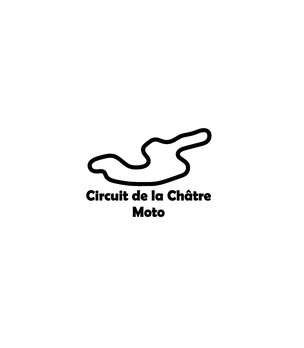 Stickers TRACÉ CIRCUIT CHATRE MOTO