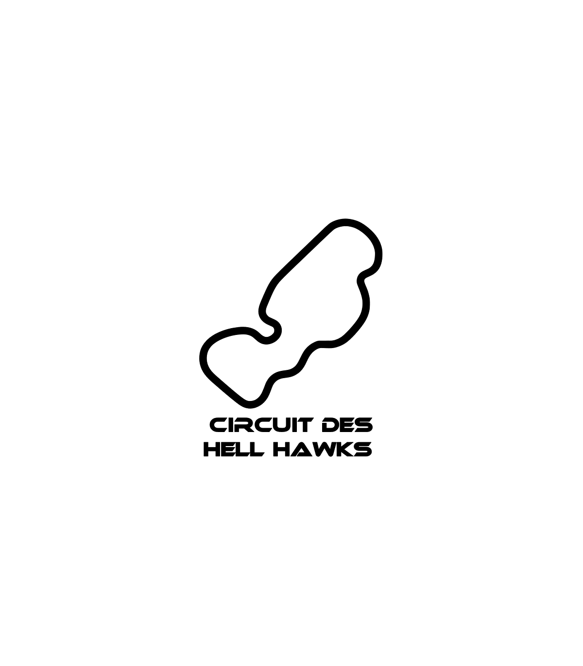 Stickers TRACÉ CIRCUIT DES HELL HAWKS