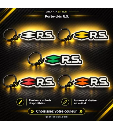 Porte clés Renault RS - RENAULT SPORT - Motif en relief 3D