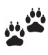 Stickers EMPREINTES DE CHIEN X2