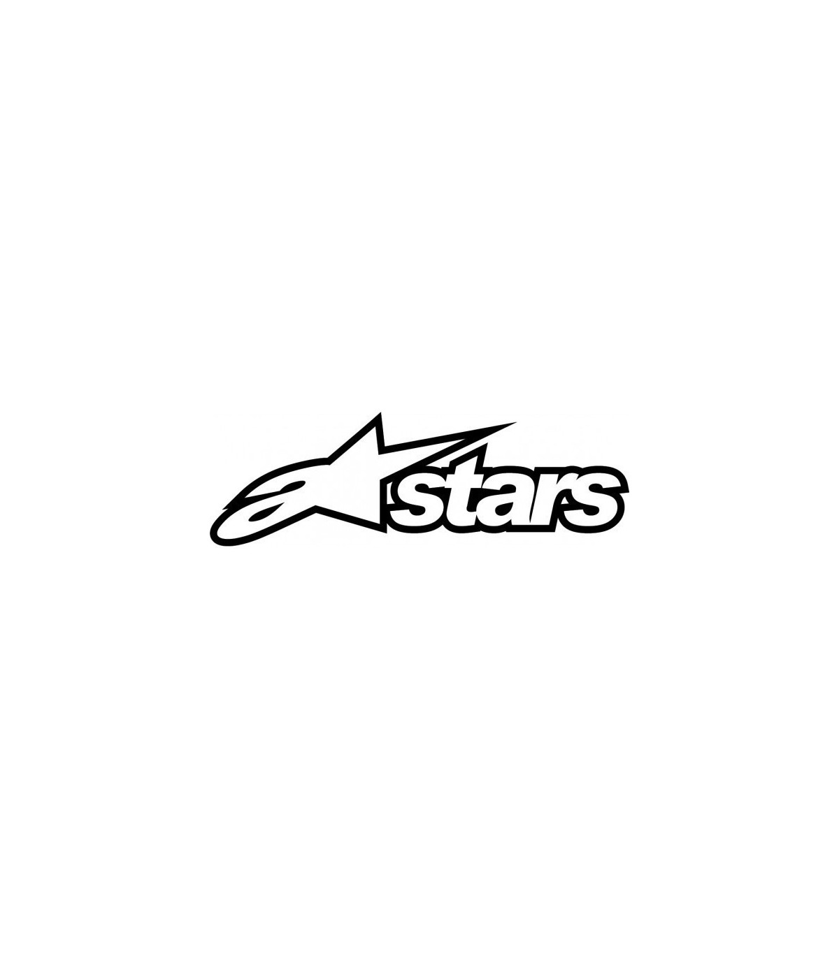 Kit 2 Adhésifs Alpinestars – Mm.140 X 22 – Stickers Autocollants Timbre