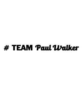 Stickers TEAM PAUL WALKER