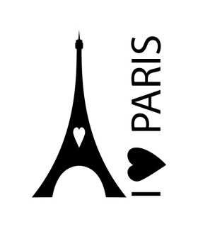 Stickers I LOVE PARIS