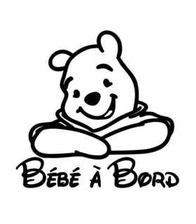 Stickers Bebe A Bord Winnie