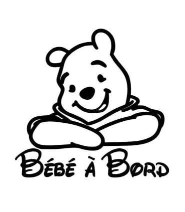 Stickers BÉBÉ A BORD WINNIE 