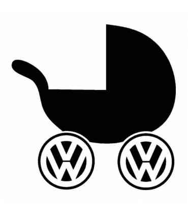 Stickers Poussette VW