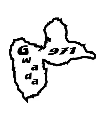 Stickers GUADELOUPE GWADA 971