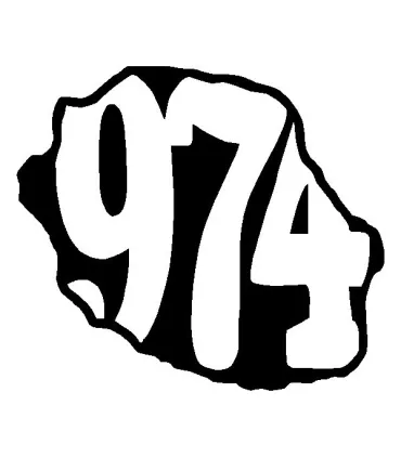 Stickers 974 RÉUNION 