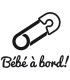 Stickers BÉBÉ A BORD ÉPINGLE 
