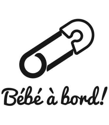 Stickers BÉBÉ A BORD ÉPINGLE 