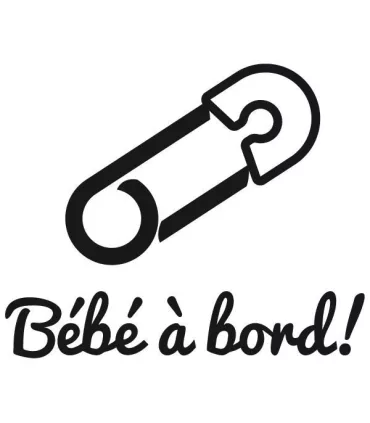 Stickers BÉBÉ A BORD ÉPINGLE 