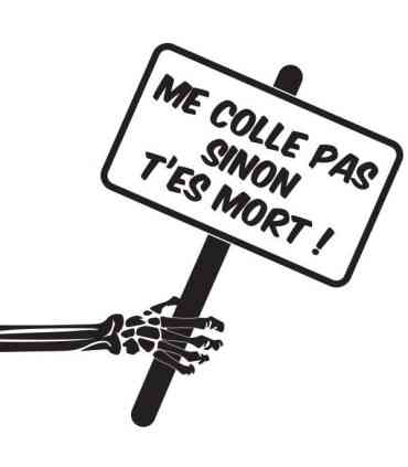 Stickers ME COLLE PAS